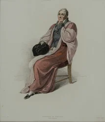 Doktor der Medizin in voller Montur, graviert von J. Agar, veröffentlicht in R. Ackermanns 